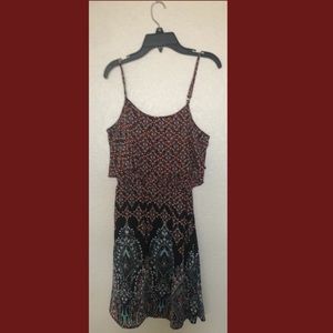 Pattered flowy dress